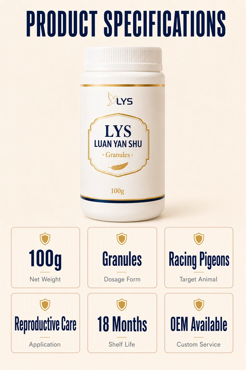 Pigeon Nutrition Granules 100 g original product specification image
