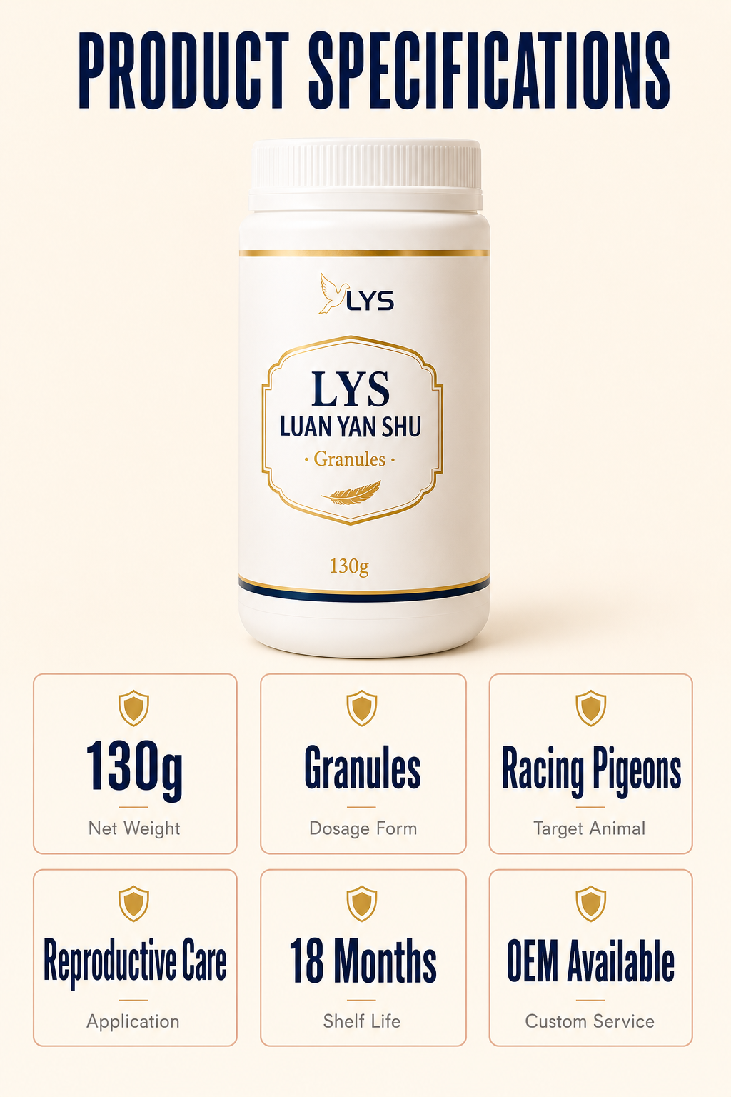 Pigeon Nutrition Granules 130 g original product specification image