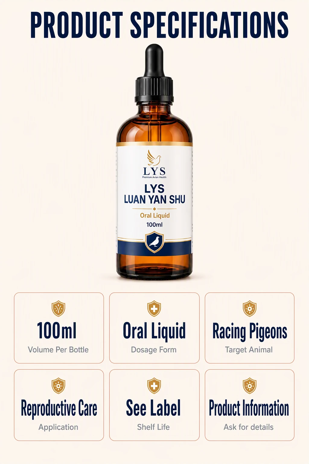 Pigeon Nutrition Oral Liquid 100 ml original product specification image